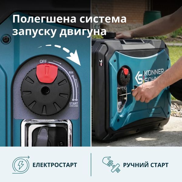 Інверторний газобензиновий генератор K&ouml;nner & S&ouml;hnen 4000iEG S KS 4000iEG S фото