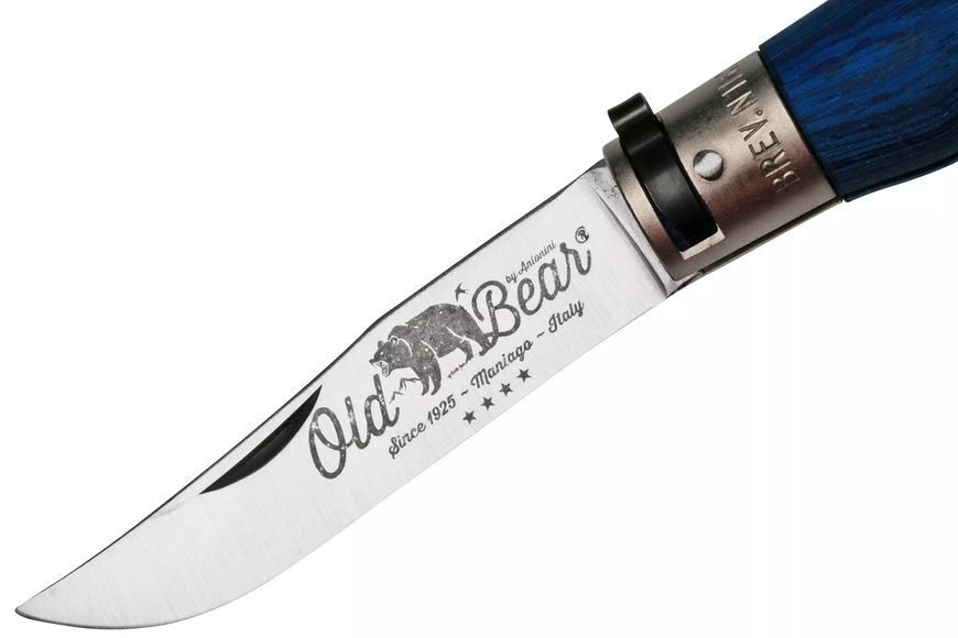 Кишеньковий ніж Old Bear / Олд Бер 9307/21_MBK, з синім руків'ям (Італія) 9307/21_MBK фото