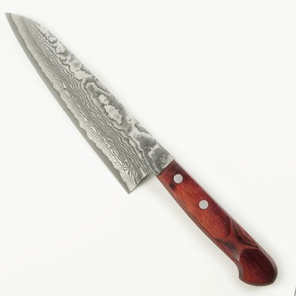 Ніж кухонний Honmamon / Хонмамон Gyuto (Шеф) Damascus, 210 мм (Японія) 4582243651745 фото