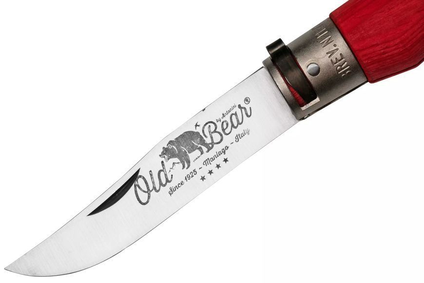 Кишеньковий ніж Old Bear / Олд Бер 9307/21_MRK, з червоним руків'ям (Італія) 9307/21_MRK фото