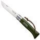 Туристичний ніж Opinel Inox Khaki №8 з темляком (Франція) 001703 фото 1
